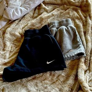 Set of TWO Nike Phoenix Fleece women’s shorts…M